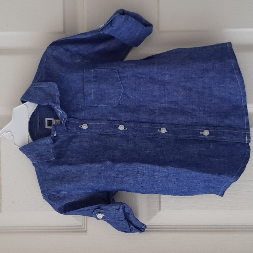 Janie and Jack NWT  Blue button down 18-24 Months